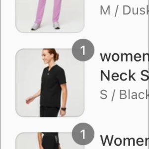 Figs women's Black Kaya - Classic V-Neck Scrub Top